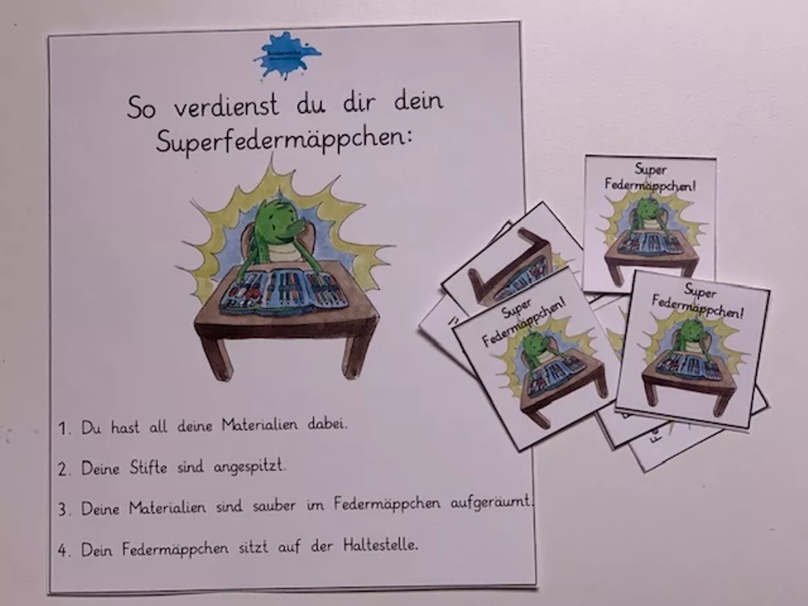 Bild in der Beschreibung des Unterrichtsmaterials Material zum Buch "Dinos Erster Schultag" von kinderwerke #1