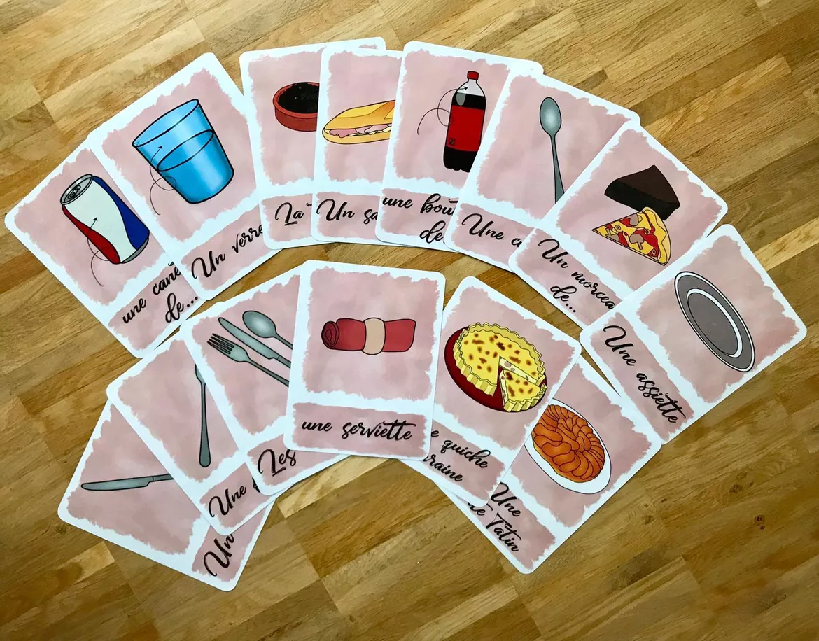 Bild in der Beschreibung des Unterrichtsmaterials Bild-und Wortkarten: Au buffet von Mme_Sie #1