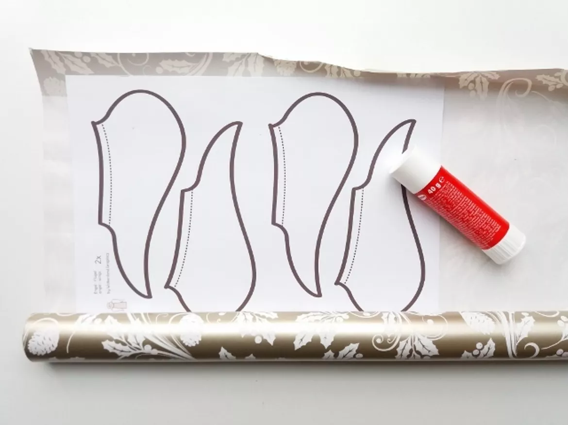 Bild in der Beschreibung des Unterrichtsmaterials Classroom Printables Engel Bastelvorlage Advent Weihnachten von Wolkenland.Graphics #2