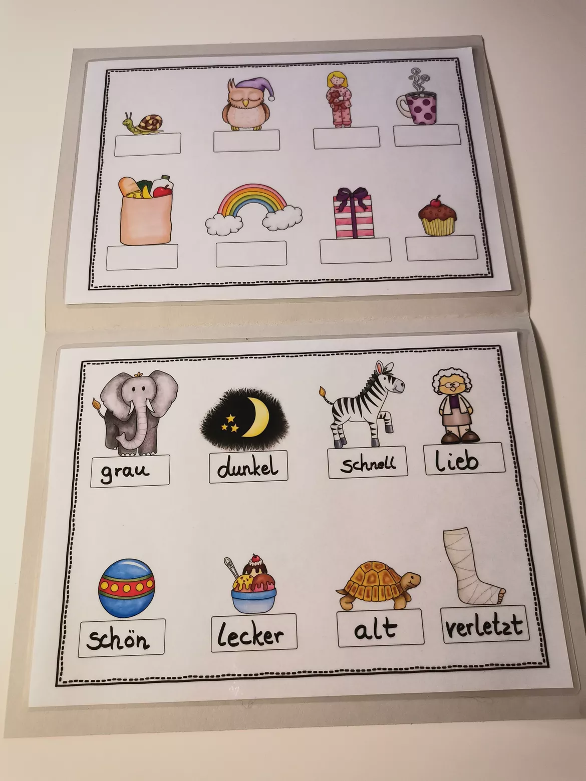 Bild in der Beschreibung des Unterrichtsmaterials Wortartenmärchen Klettmappe: Adjektive von Frau Waschbär #3