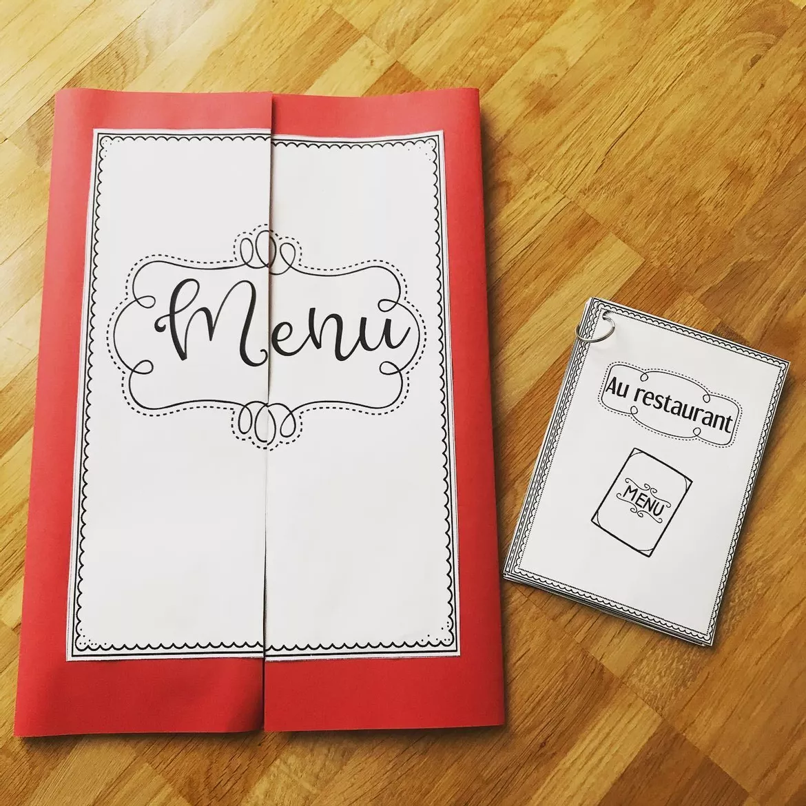 Bild in der Beschreibung des Unterrichtsmaterials Lapbook: Au restaurant (Vorlagen) #edukiknaller2021 von Mme_Sie #1