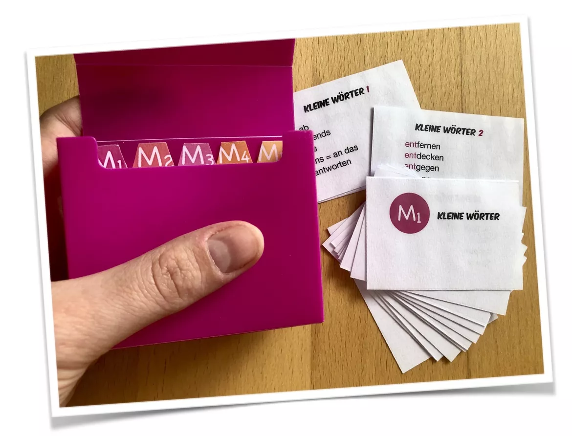 Bild in der Beschreibung des Unterrichtsmaterials Materialpaket: 133 MERKWÖRTER-Karteikarten & Heft von Lima.Ja #1