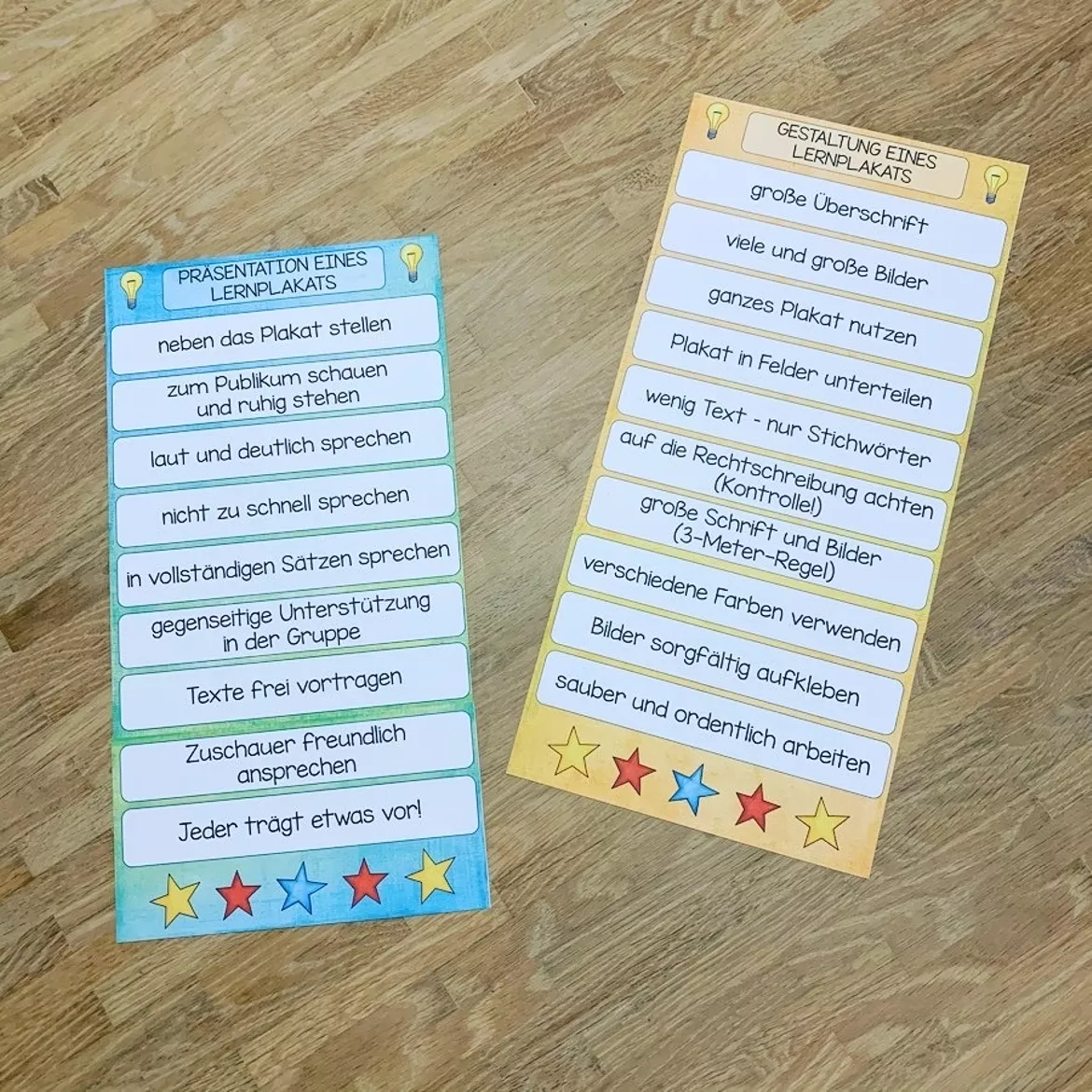 Bild in der Beschreibung des Unterrichtsmaterials Lernplakate gestalten und präsentieren: Rundum-Sorglospaket (Referat und Vortrag) von montiaffen_montessori und grundschule #1