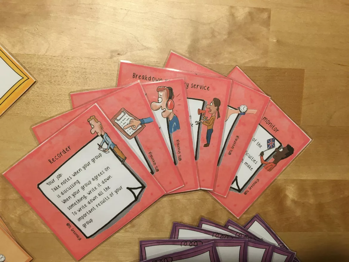 Bild in der Beschreibung des Unterrichtsmaterials Role cards with useful phrases von Ms. Greendijk #2