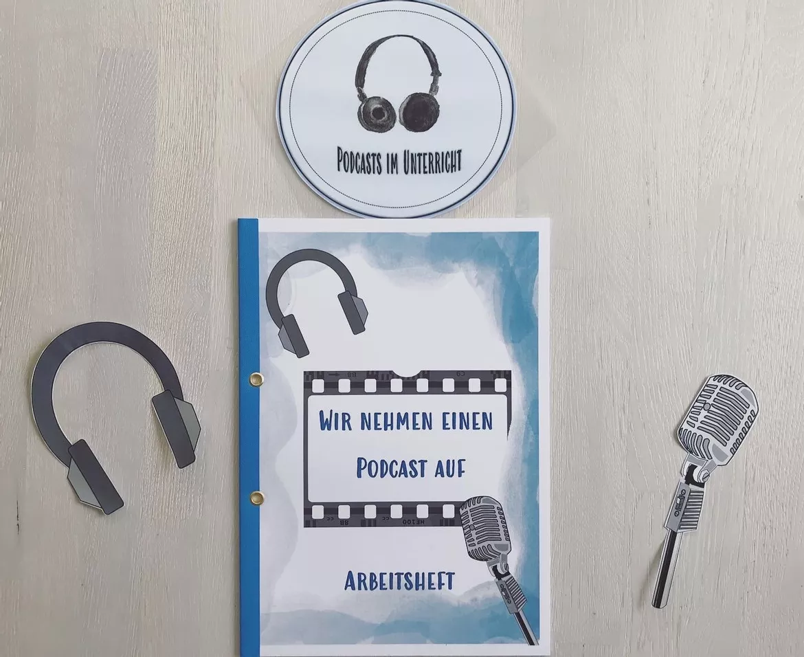 Bild in der Beschreibung des Unterrichtsmaterials Arbeitsheft Podcast erstellen (homeschooling) #wirfürschule von Refdiary #1