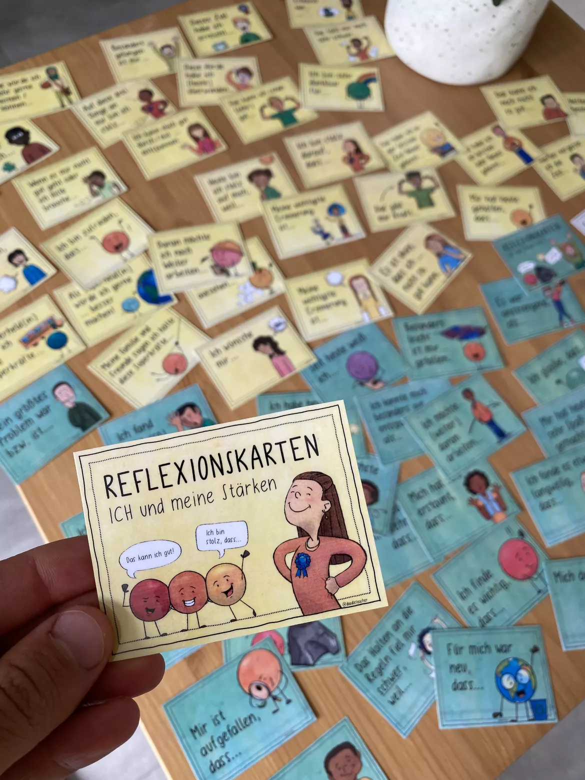 Bild in der Beschreibung des Unterrichtsmaterials ICH und meine Stärken - Reflexions und Gesprächskarten #LMPkracher2020 von Doodleteacher #1