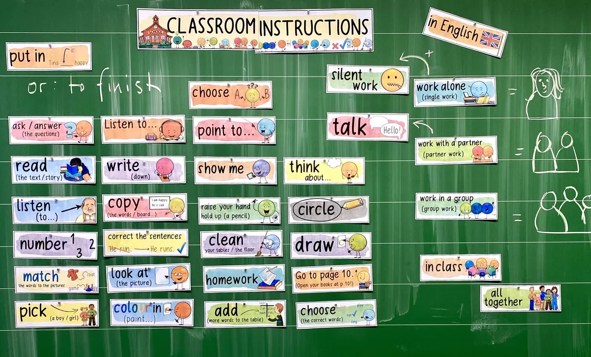 Bild in der Beschreibung des Unterrichtsmaterials Classroom Instructions - 100+ Poster / Signs von Doodleteacher #1