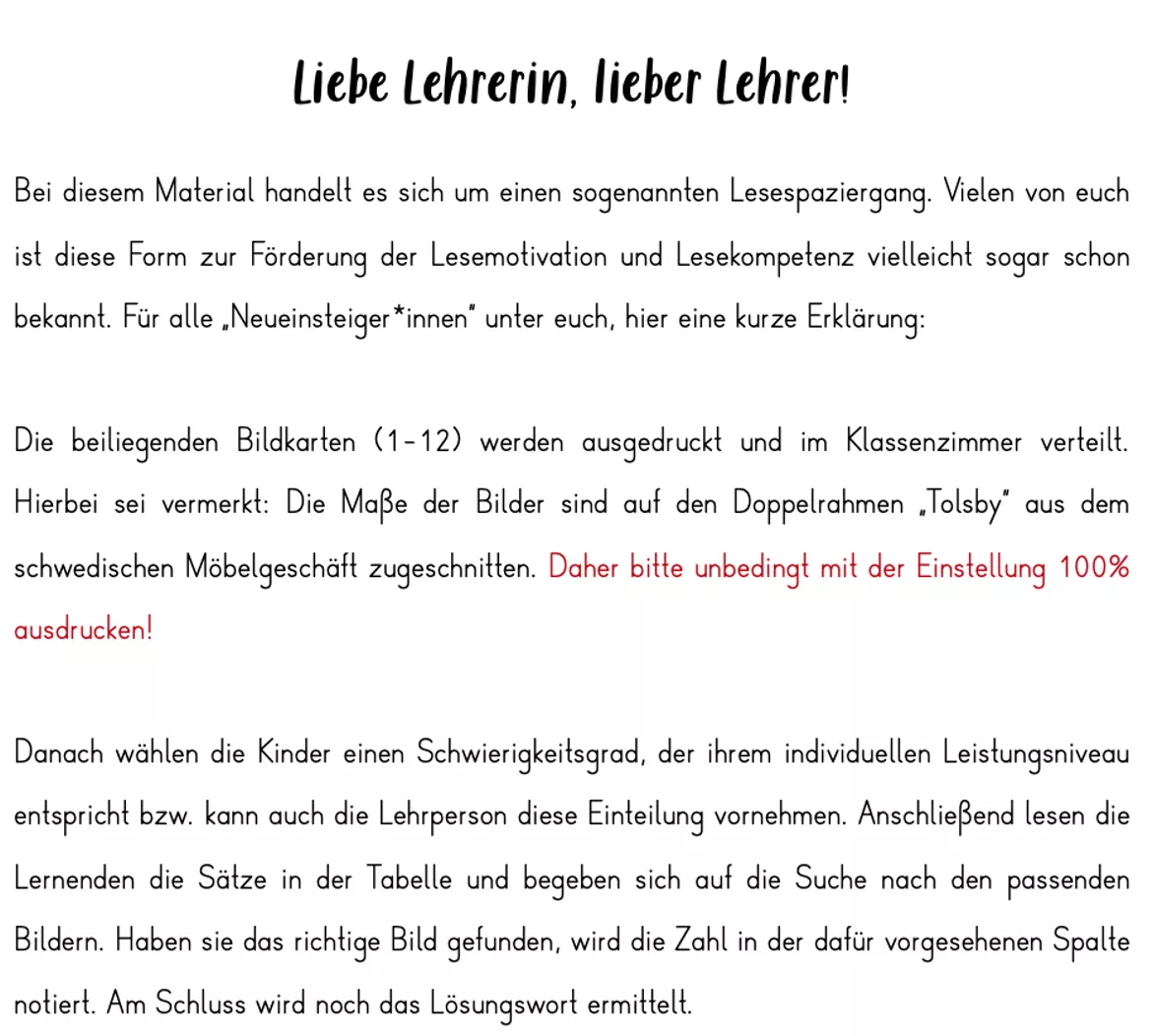 Bild in der Beschreibung des Unterrichtsmaterials Lesespaziergang "Zirkus" (5-fach differenziert) von Sophies Ideenwelt #1