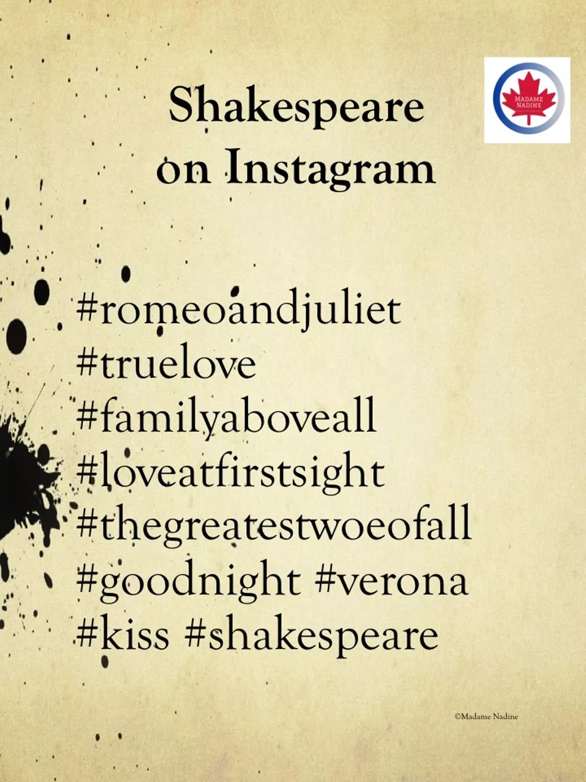Bild in der Beschreibung des Unterrichtsmaterials Shakespeare’s Plays – Pre-reading von Madame Nadine #1