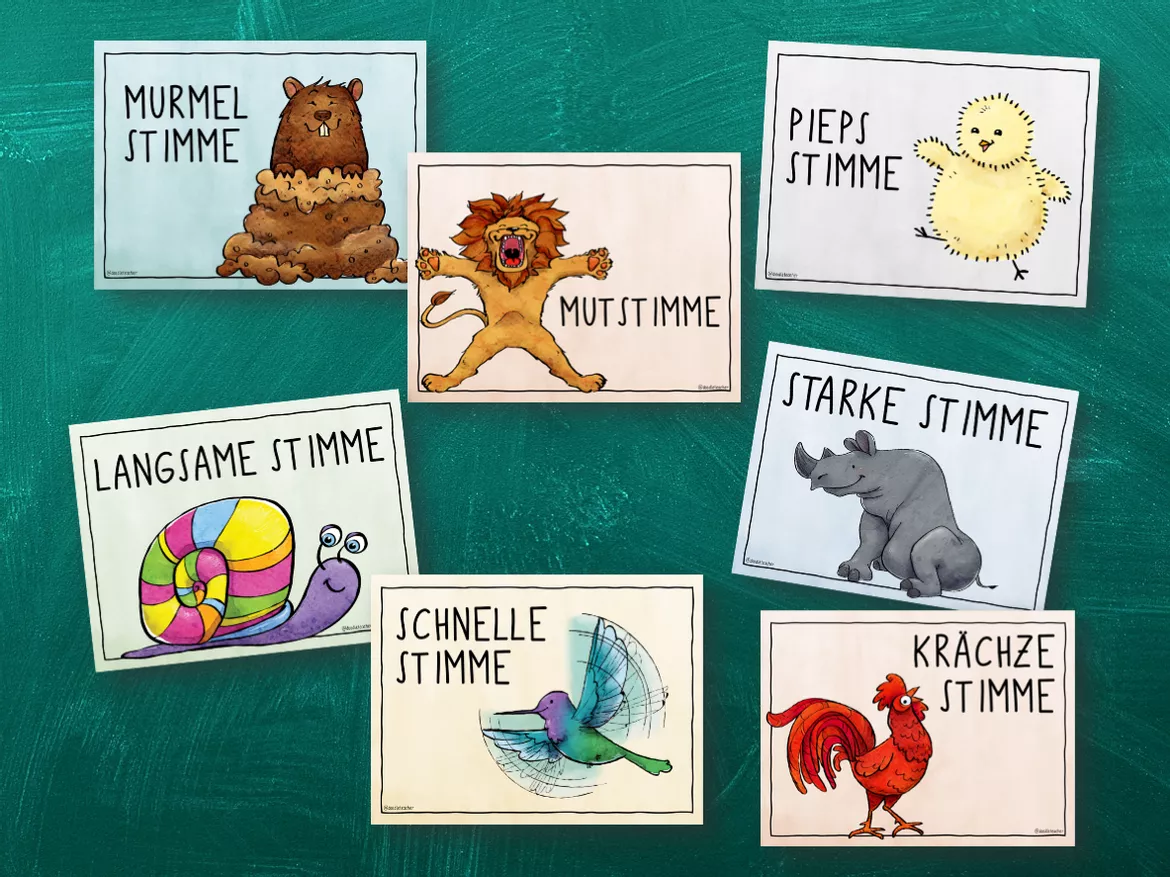 Bild in der Beschreibung des Unterrichtsmaterials Lautstärke - Unsere Stimmen - (Classroom Management) Aufmerksamkeit / Ruhe von Doodleteacher #6