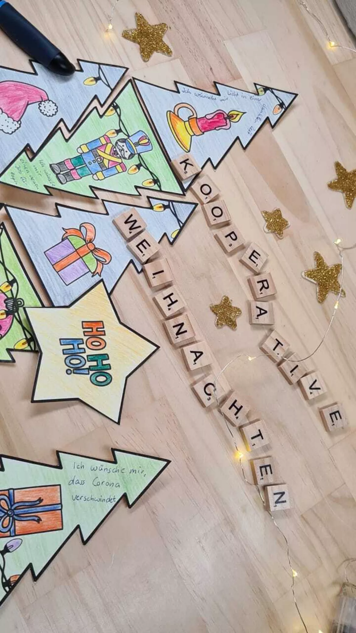 Bild in der Beschreibung des Unterrichtsmaterials Kollaborativ Projekt: Weihnachtswünsche am Weihnachtsbaum von kreativ lernen #1