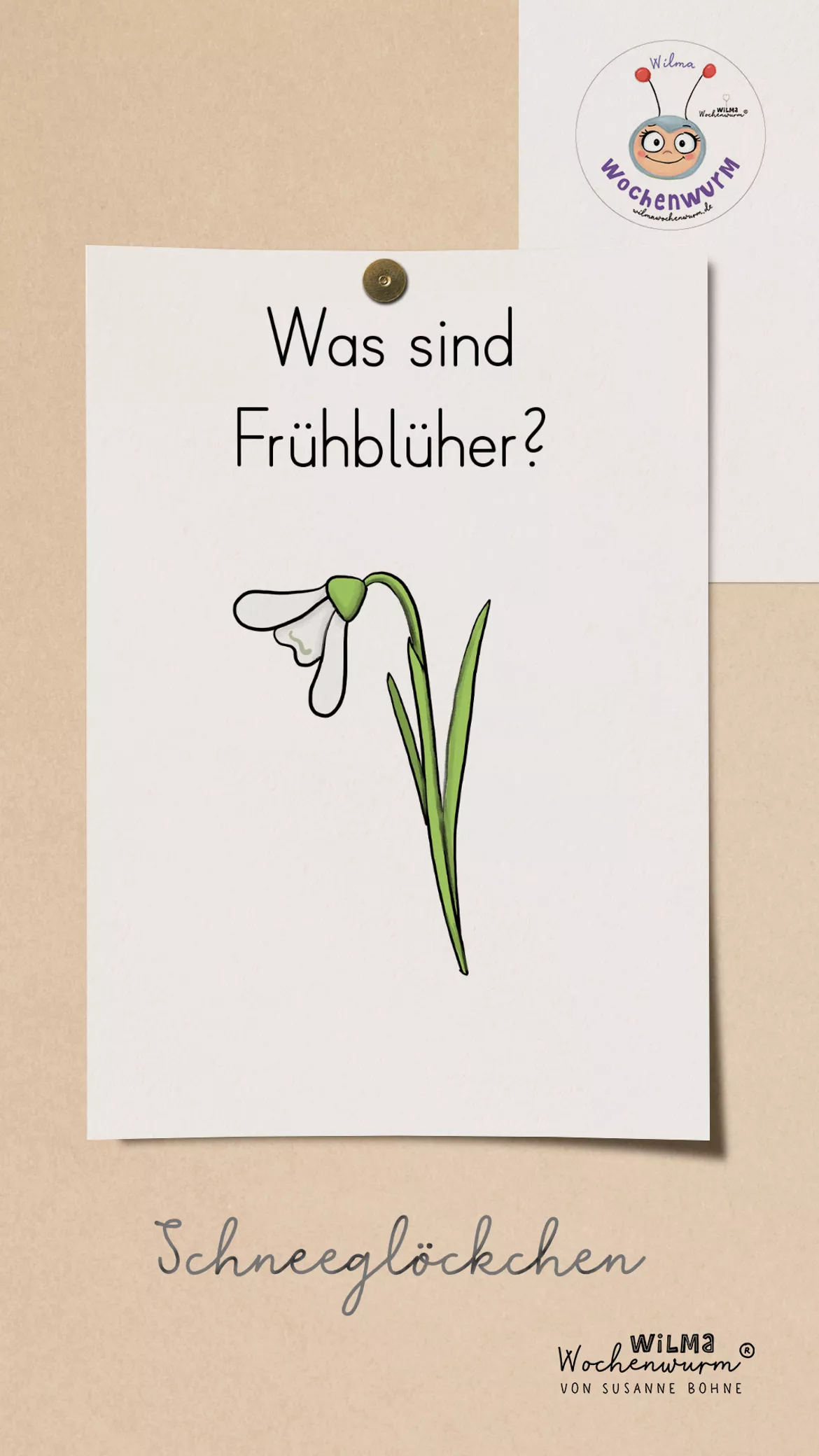 Bild in der Beschreibung des Unterrichtsmaterials CLIPARTS Frühling - über 40 handgezeichnete Illustrationen von Wilma Wochenwurm #1