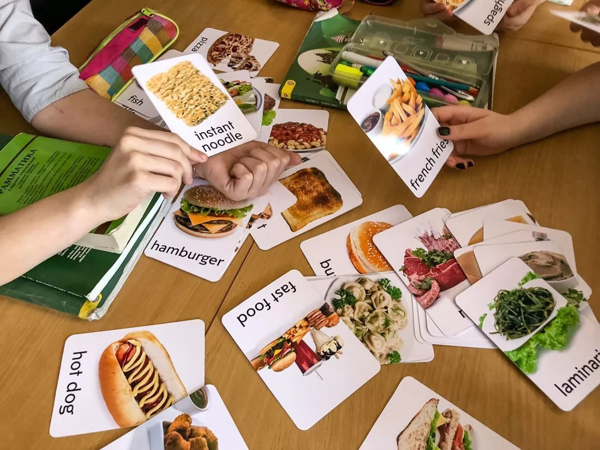Bild in der Beschreibung des Unterrichtsmaterials Food Flashcards 2in1 von Language Stuff #1