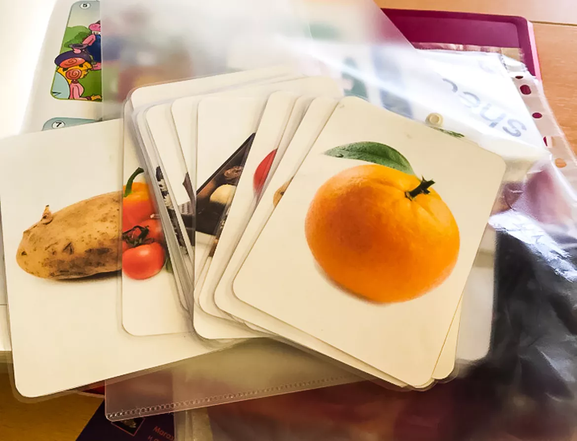 Bild in der Beschreibung des Unterrichtsmaterials Food Flashcards 2in1 von Language Stuff #2