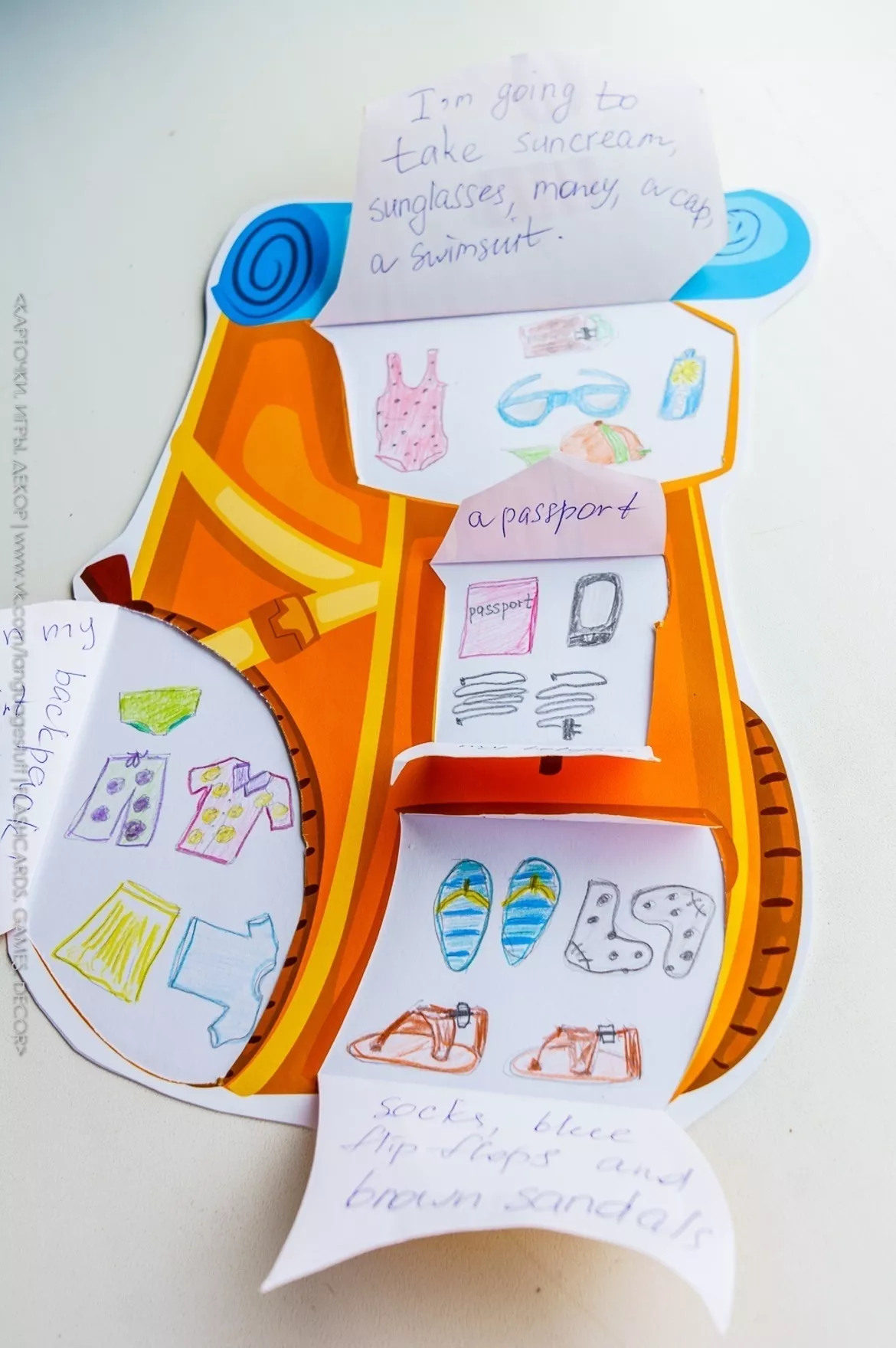 Bild in der Beschreibung des Unterrichtsmaterials Pack Your Backpack von Language Stuff #2