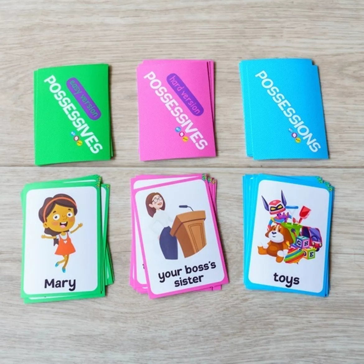 Bild in der Beschreibung des Unterrichtsmaterials Possessive Case 3 in 1 von Language Stuff #2