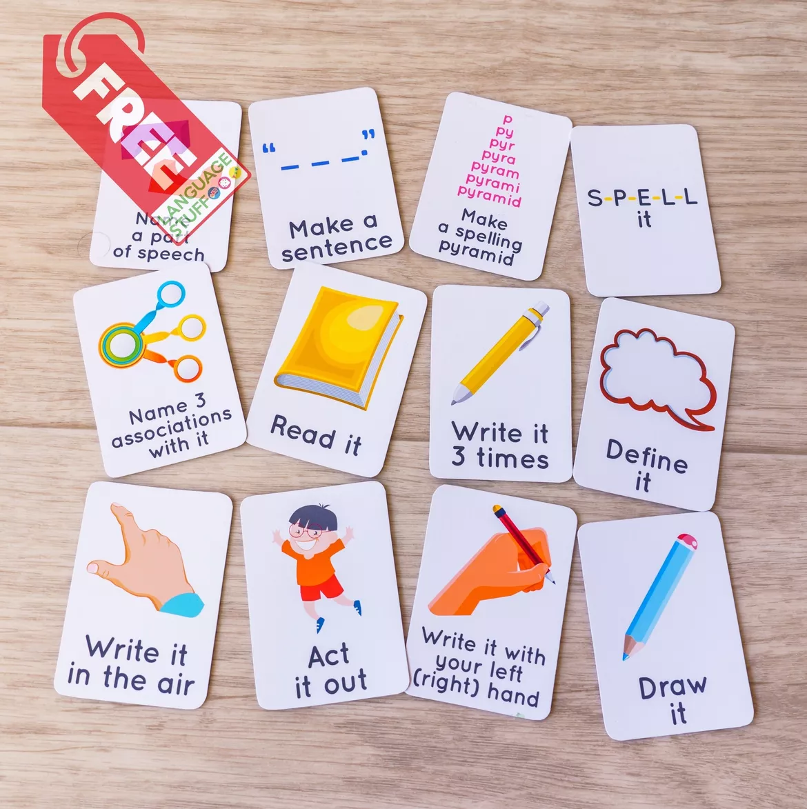Bild in der Beschreibung des Unterrichtsmaterials Vocabulary Dice Game 2 in 1 von Language Stuff #2