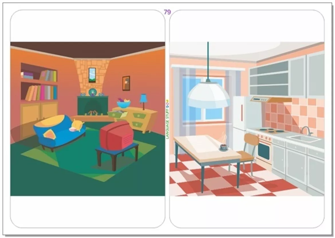 Bild in der Beschreibung des Unterrichtsmaterials House Stuff Flashcards von Language Stuff #3