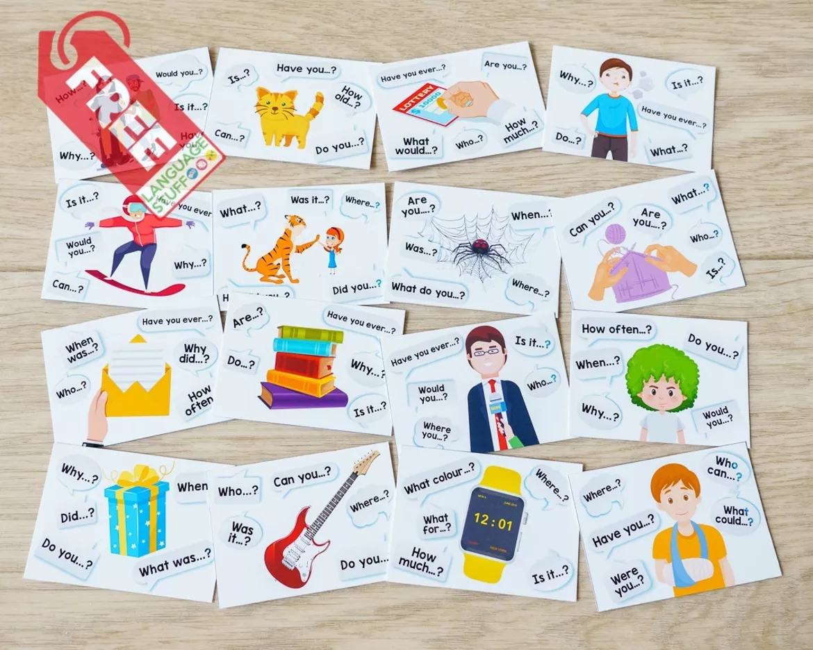 Bild in der Beschreibung des Unterrichtsmaterials Brief Interview Cards von Language Stuff #1