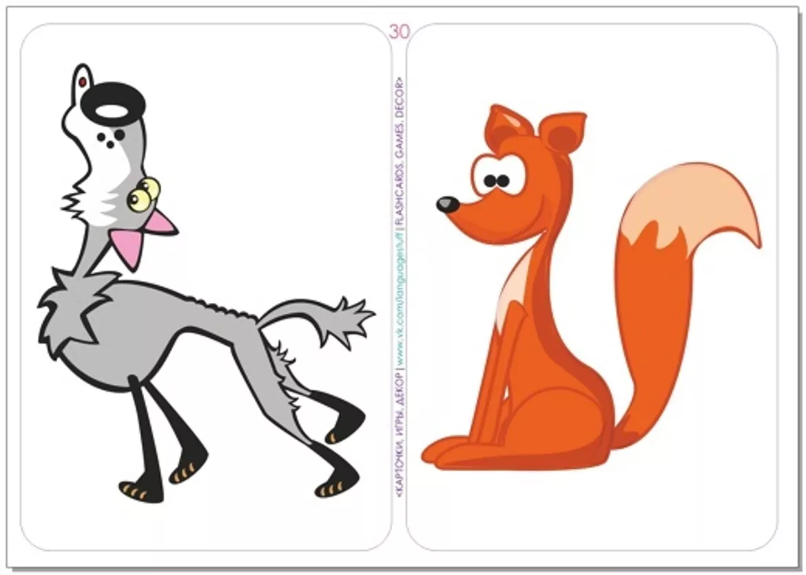 Bild in der Beschreibung des Unterrichtsmaterials Animal Flashcards von Language Stuff #2