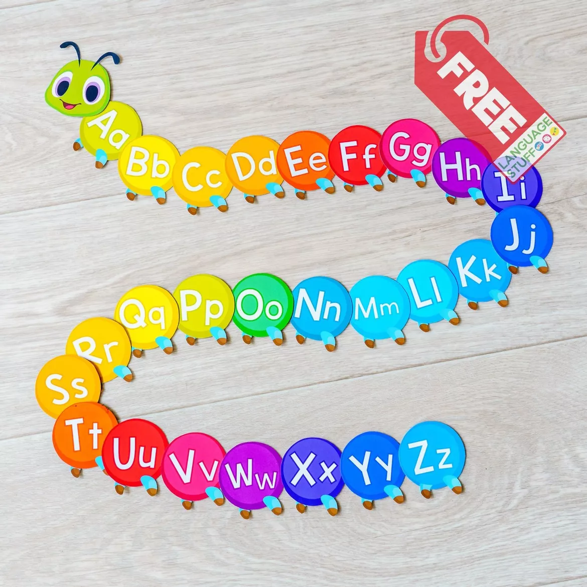 Bild in der Beschreibung des Unterrichtsmaterials Alphabet Caterpillar von Language Stuff #1