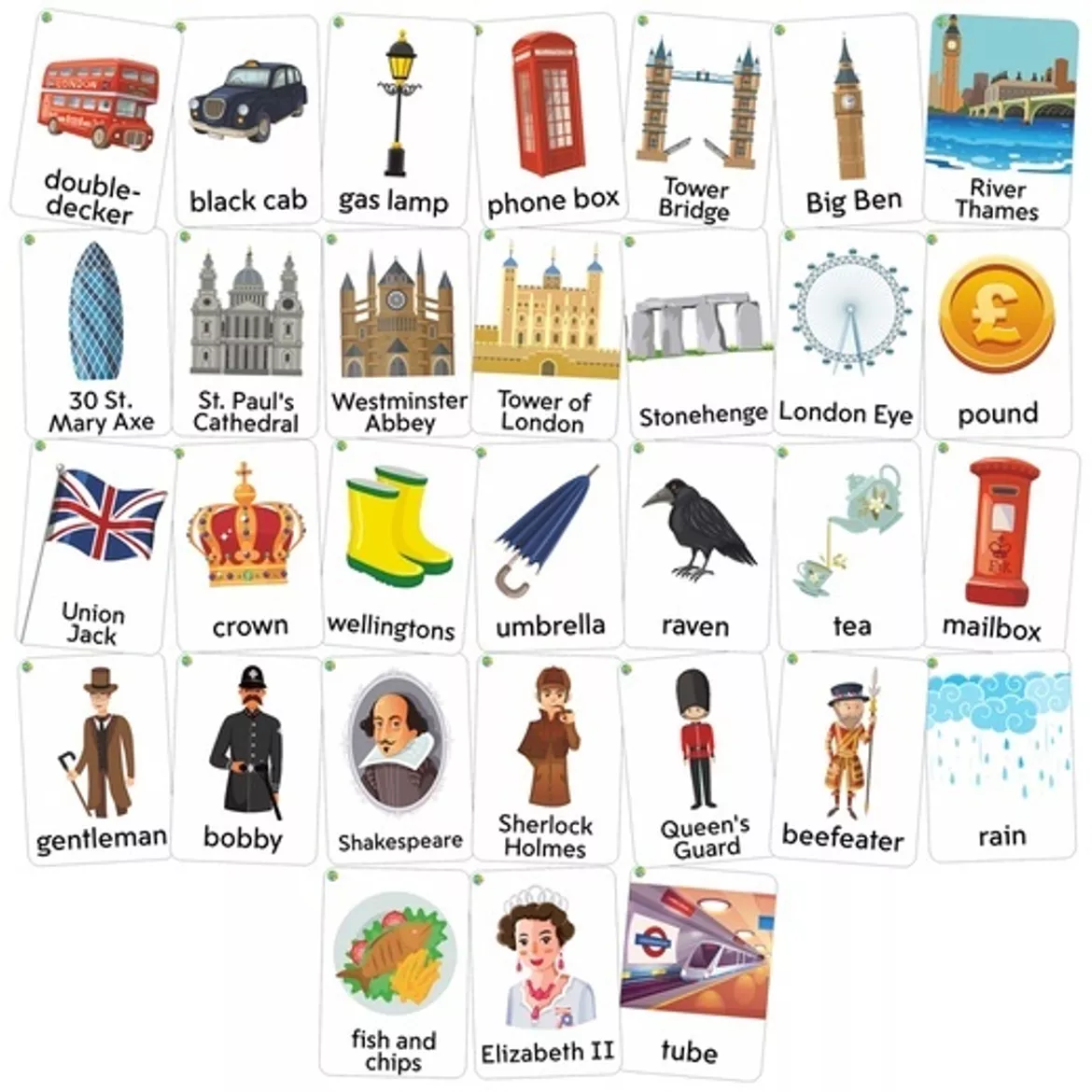 Bild in der Beschreibung des Unterrichtsmaterials London 6in1 von Language Stuff #1