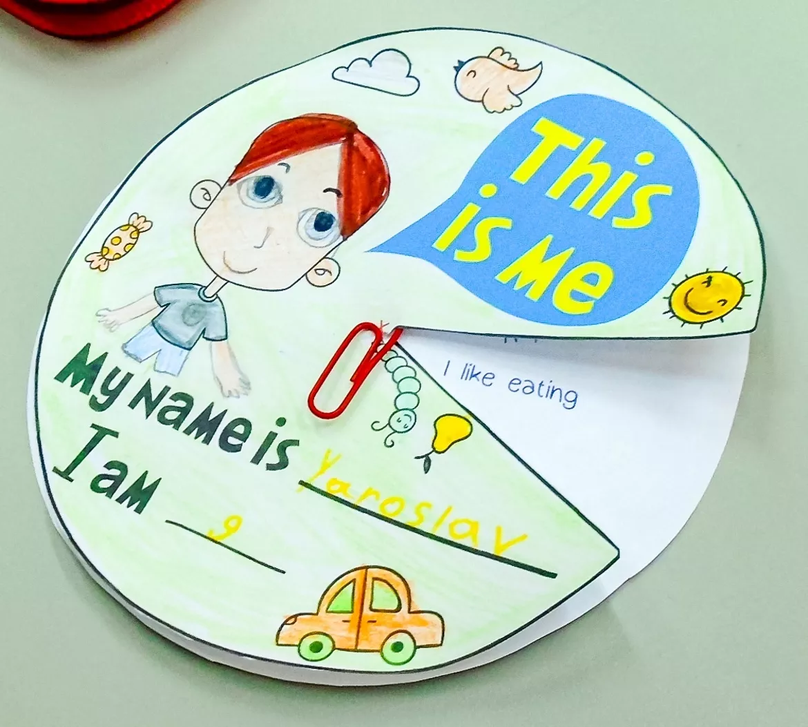 Bild in der Beschreibung des Unterrichtsmaterials "This is me" wheel von Language Stuff #1