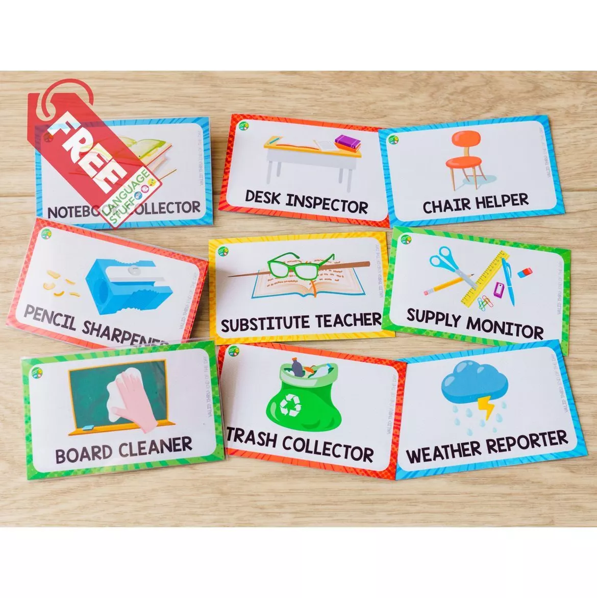Bild in der Beschreibung des Unterrichtsmaterials Classroom Jobs von Language Stuff #1