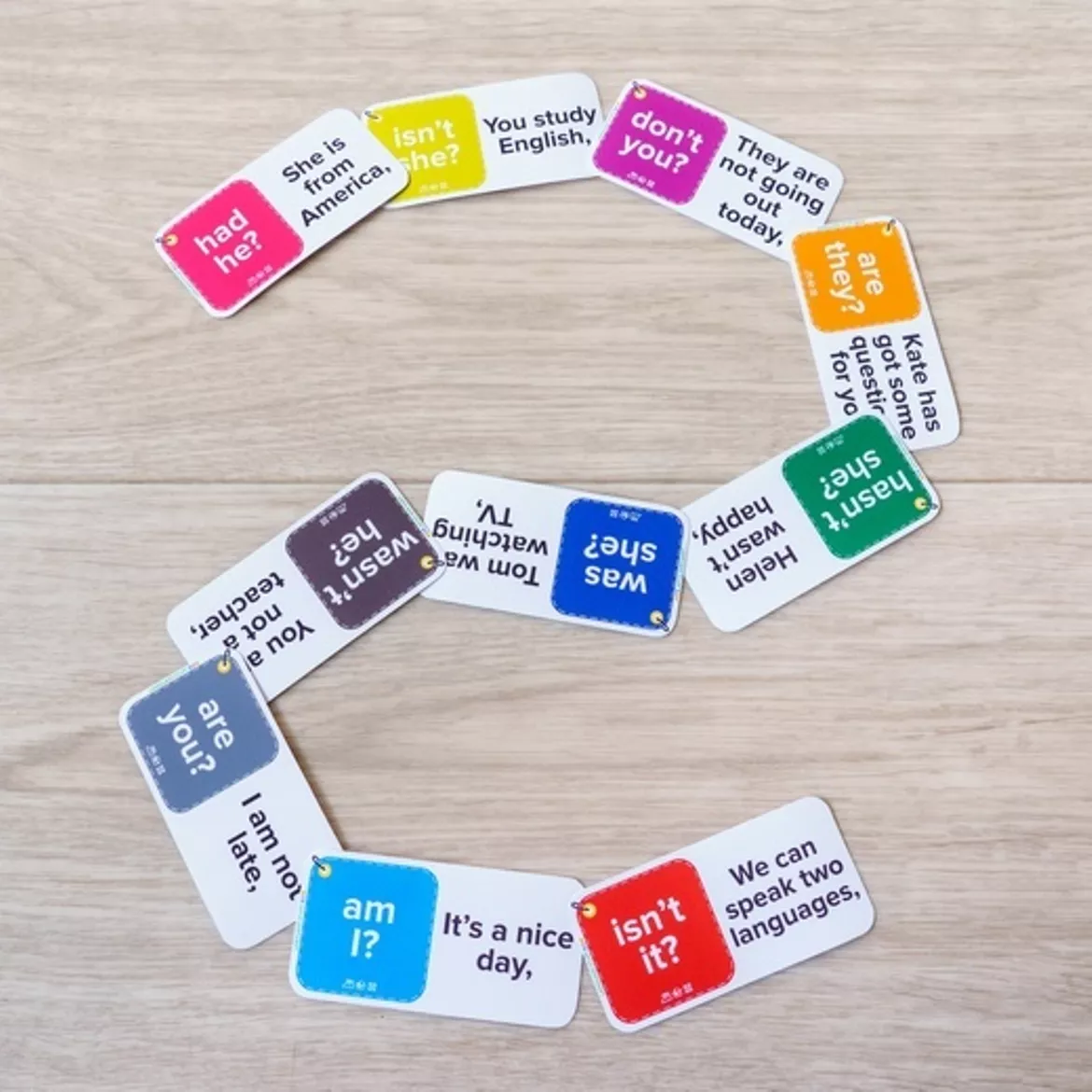 Bild in der Beschreibung des Unterrichtsmaterials Question tags 5in1 von Language Stuff #1