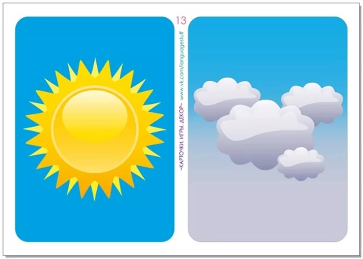 Bild in der Beschreibung des Unterrichtsmaterials Weather 2in1 von Language Stuff #7