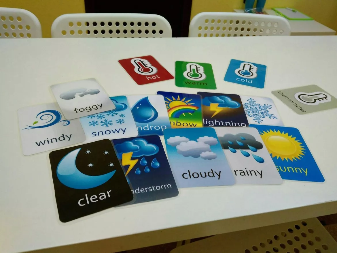 Bild in der Beschreibung des Unterrichtsmaterials Weather 2in1 von Language Stuff #2