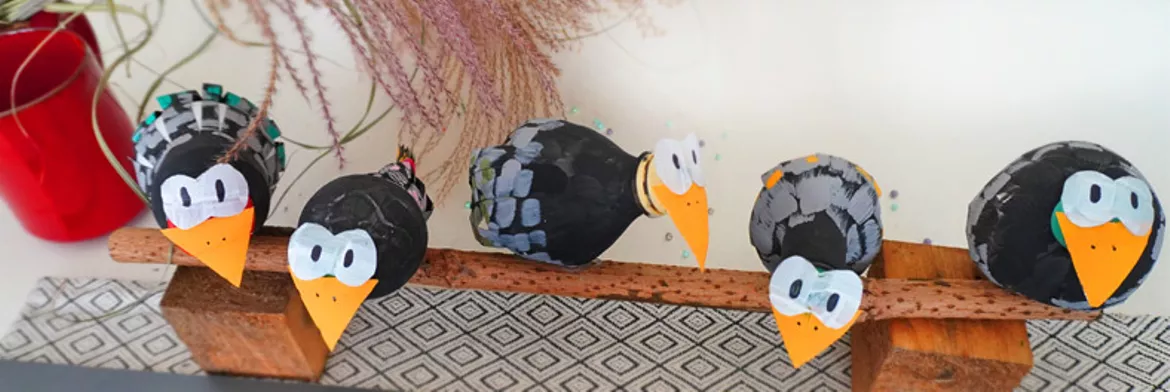 Bild in der Beschreibung des Unterrichtsmaterials KUNST PROJEKT: Vogel aus PET Flaschen inkl Naturbeobachtung von Kreativ mit Frau Lene #1