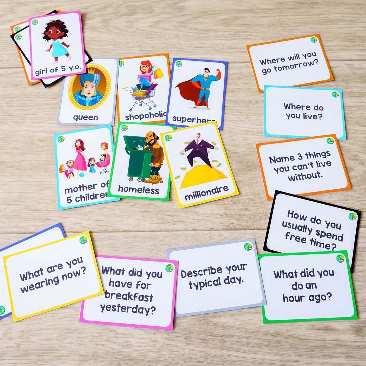 Bild in der Beschreibung des Unterrichtsmaterials Speaking cards "Answer the question as if you were..." von Language Stuff #1