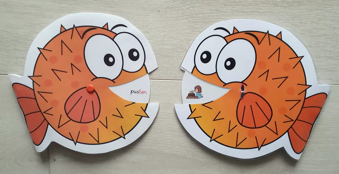 Bild in der Beschreibung des Unterrichtsmaterials Lesekugelfisch 2 (farbig) - Grundschrift von smilematerial #1