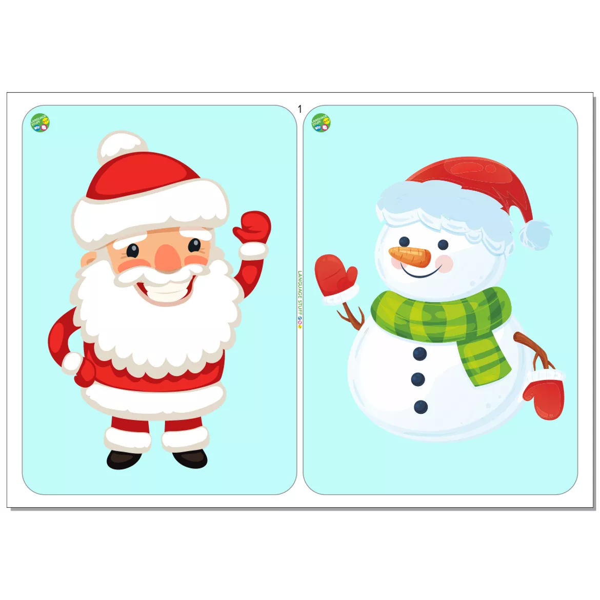 Bild in der Beschreibung des Unterrichtsmaterials Christmas vocabulary 2in1 von Language Stuff #3