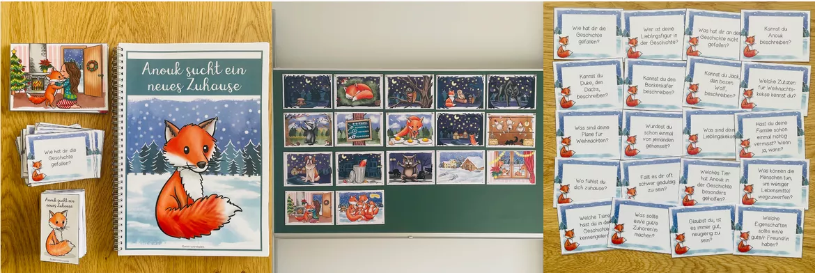 Bild in der Beschreibung des Unterrichtsmaterials Advent – Adventskalender mit Hörbuch und Begleitmaterial | Anouk sucht ein neues Zuhause von Unterrichtmitspass #2