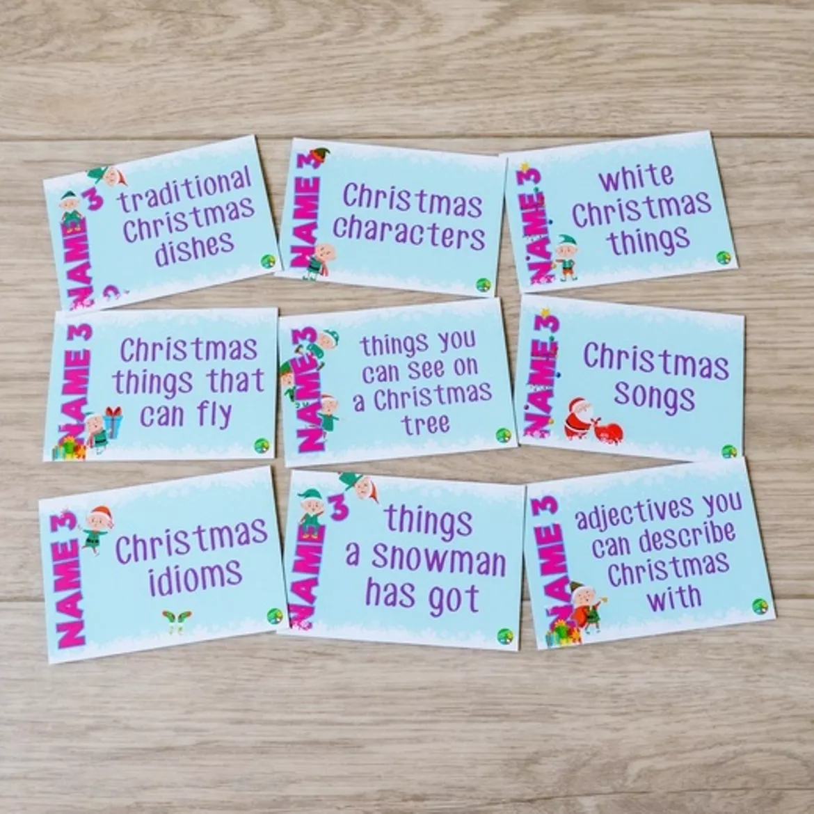 Bild in der Beschreibung des Unterrichtsmaterials Christmas games 8in1 von Language Stuff #3