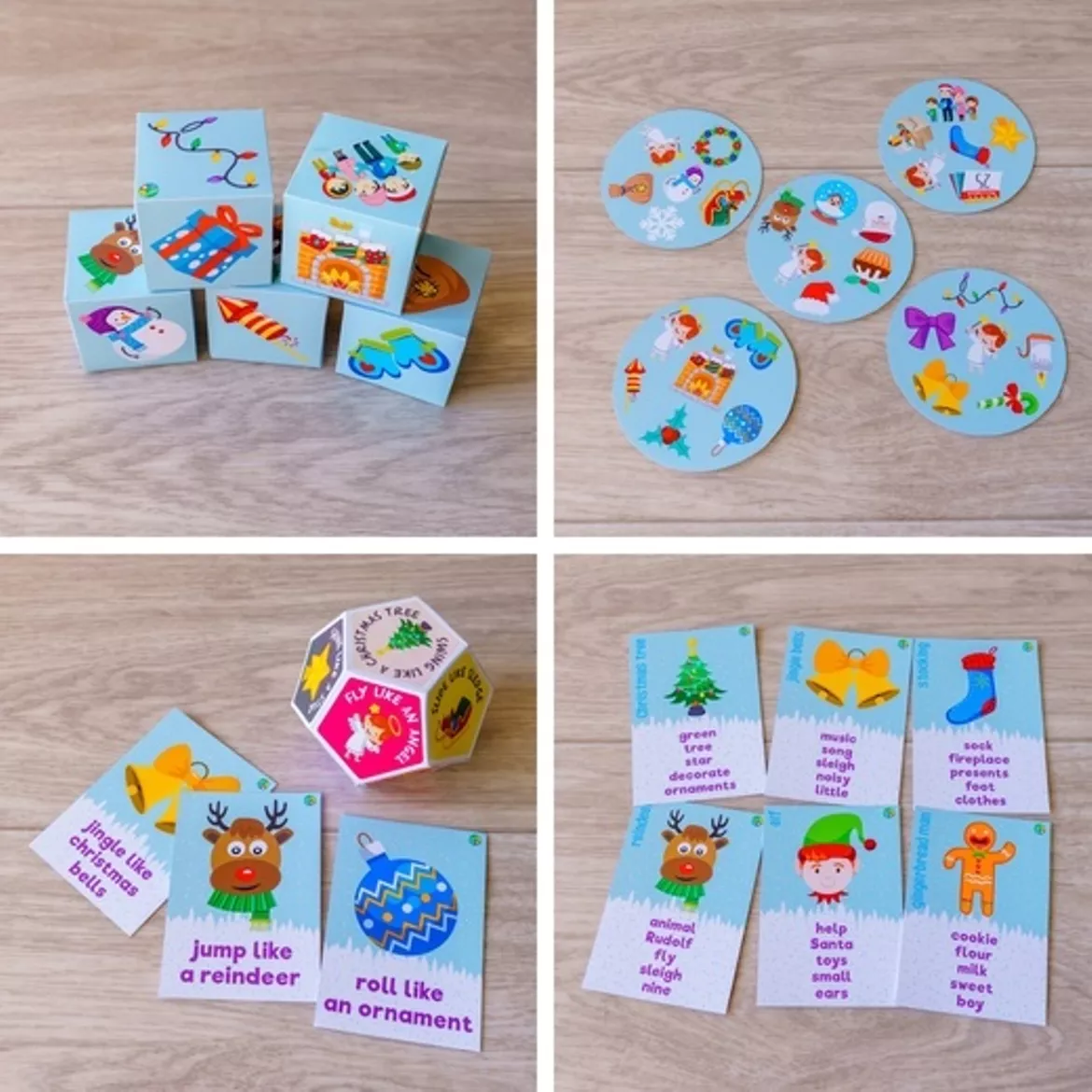 Bild in der Beschreibung des Unterrichtsmaterials Christmas games 8in1 von Language Stuff #1