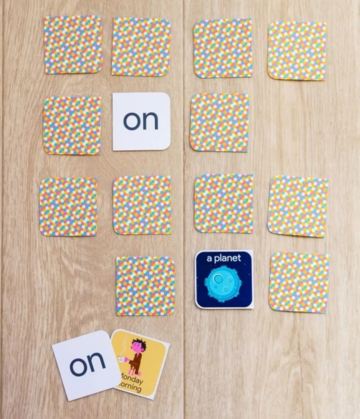 Bild in der Beschreibung des Unterrichtsmaterials ON/IN/AT (Prepositions) Domino 2in1 von Language Stuff #4