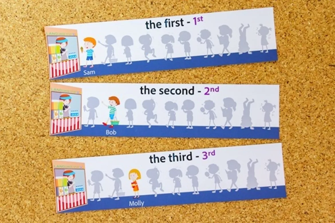 Bild in der Beschreibung des Unterrichtsmaterials Ordinal numbers von Language Stuff #7