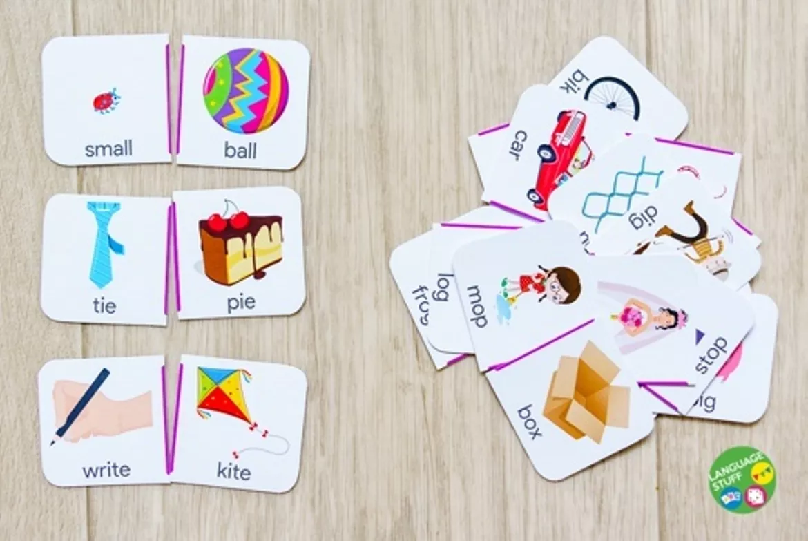 Bild in der Beschreibung des Unterrichtsmaterials Phonics Dominoes 2in1 von Language Stuff #5
