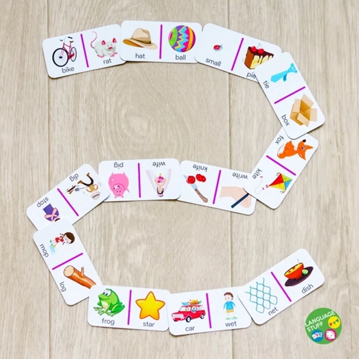 Bild in der Beschreibung des Unterrichtsmaterials Phonics Dominoes 2in1 von Language Stuff #7