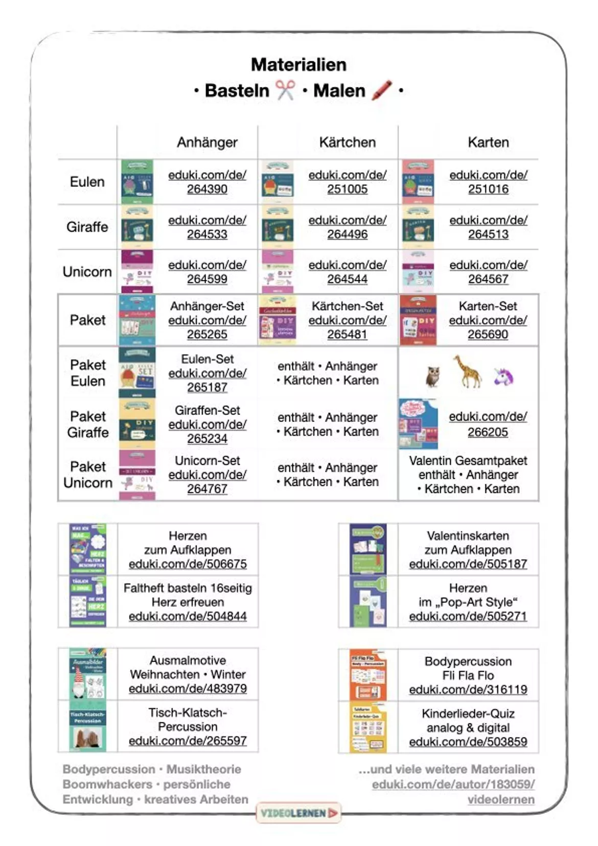 Bild in der Beschreibung des Unterrichtsmaterials Valentine