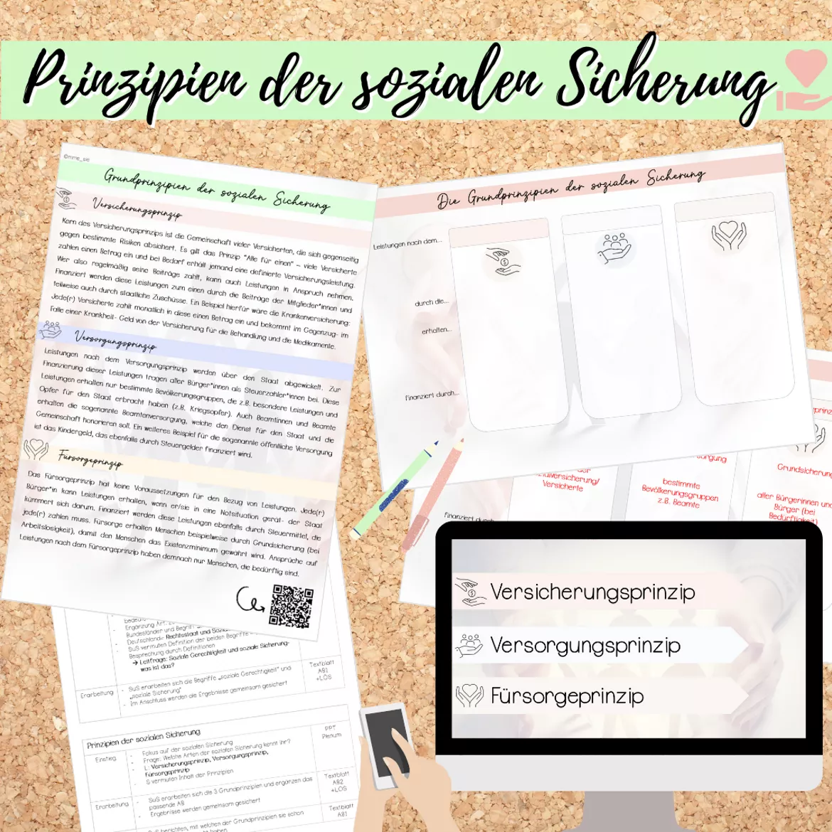 Bild in der Beschreibung des Unterrichtsmaterials Unterrichtseinheit: Sozialstaat/ Sozialversicherungen (inkl. Verlaufsplänen) von Mme_Sie #2