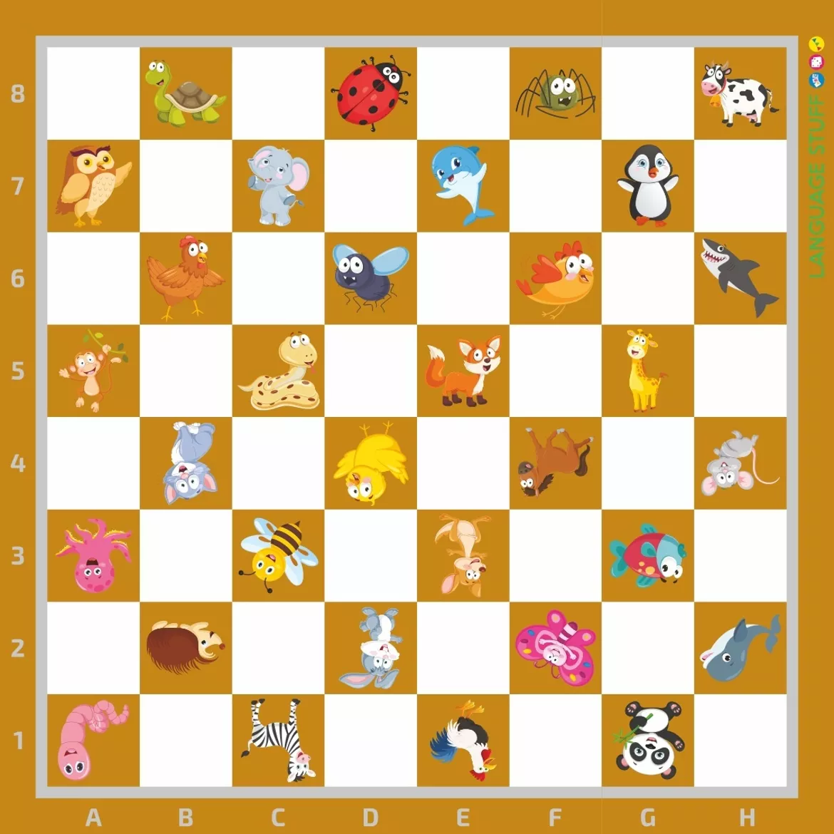 Bild in der Beschreibung des Unterrichtsmaterials Checkers Vocabulary games von Language Stuff #2