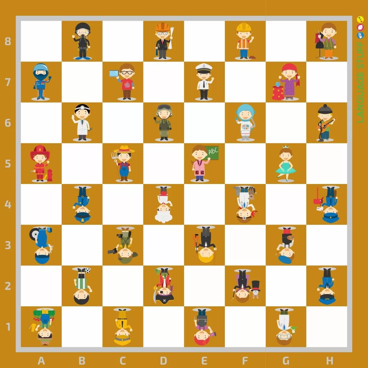 Bild in der Beschreibung des Unterrichtsmaterials Checkers Vocabulary games von Language Stuff #4