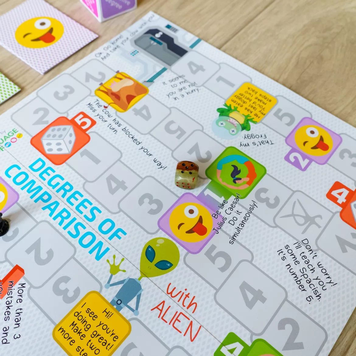 Bild in der Beschreibung des Unterrichtsmaterials Degrees of Comparison Board Game von Language Stuff #3