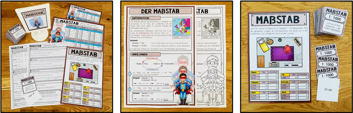 Bild in der Beschreibung des Unterrichtsmaterials Größen - Maßeinheiten, Maßeinheiten umrechnen, Längen, Gewichte, Zeit, Geld, Flächenmaße, Hohlmaße, Liter, Meter, Kilogramm, Mathe Übungen, Arbeitsblätter | Materialpaket Klasse 4, 5 von Unterrichtmitspass #8