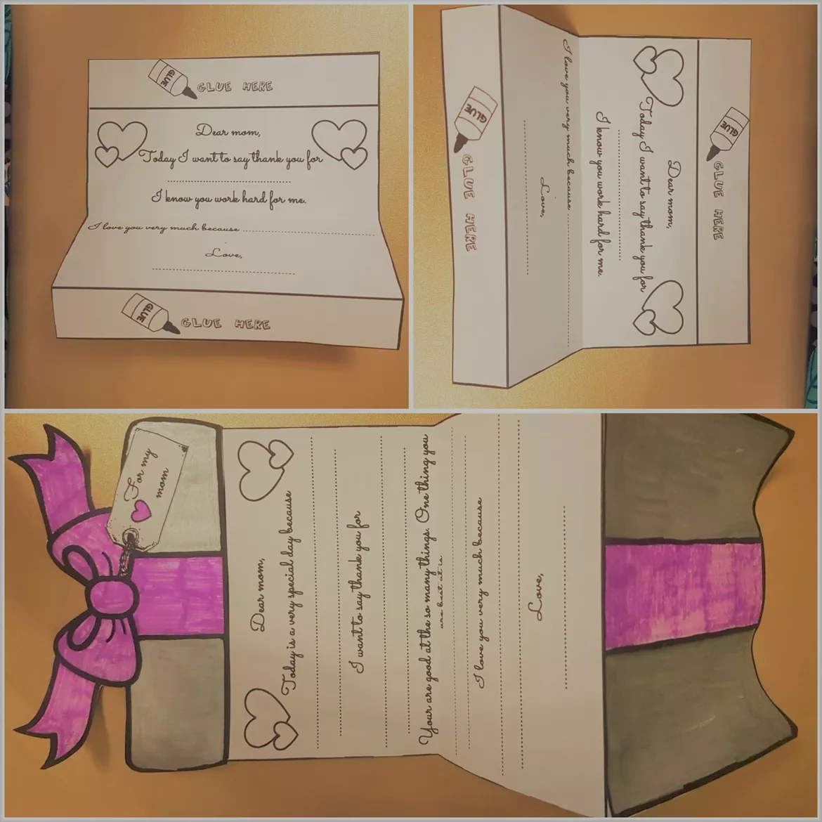 Bild in der Beschreibung des Unterrichtsmaterials Mother’s day craftivity parcel von Learning Bee #1