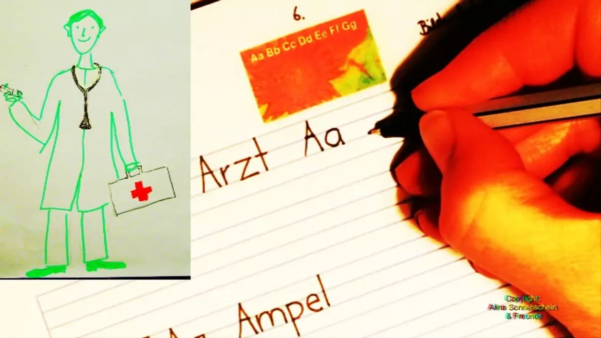 Bild in der Beschreibung des Unterrichtsmaterials Alphabetisierung und Deutsch A1 - 35 Schreibvorlagen mit Bildern und Videos - auch geeignet für LernerInnen aus der Ukraine von Alphabetisierung Deutsch #2